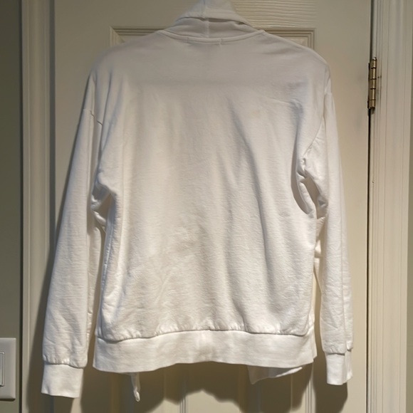 Young Fabulous & Broke white open sweatshirt jacket. Size sm - Picture 5 of 10